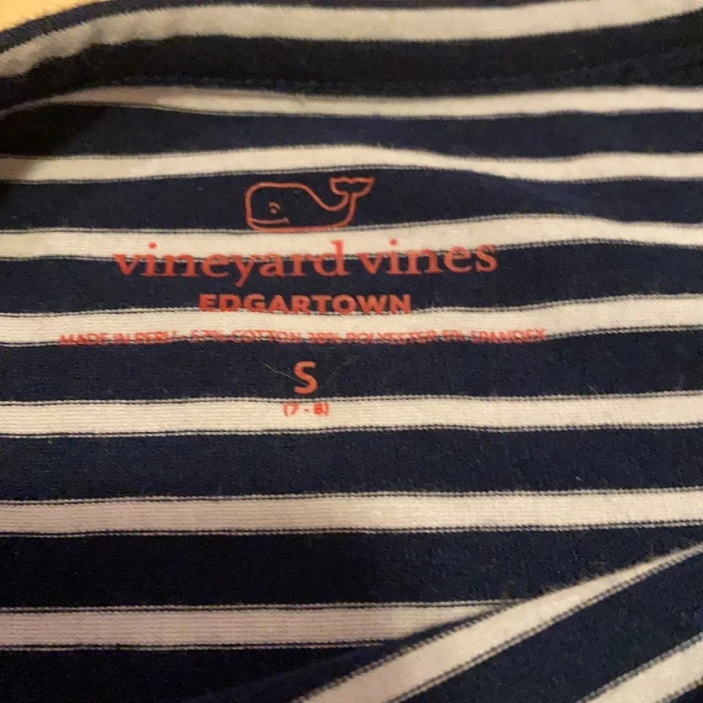 Vineyard Vines long‎ sleeve dress girls S 7/8